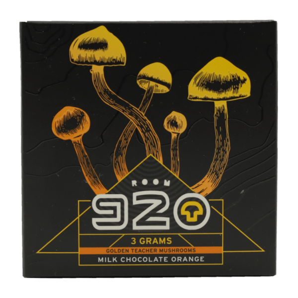 Room 920 - Mushroom Chocolate Bar - Milk Chocolate Orange - 3 grams | Buy Shrooms Online Canada